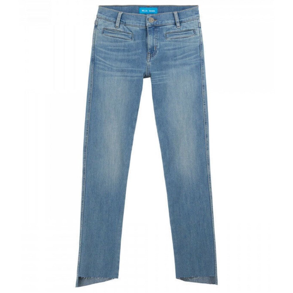 🆕 Mih Jeans Paris Mid Rise Cropped Slim Broken 31